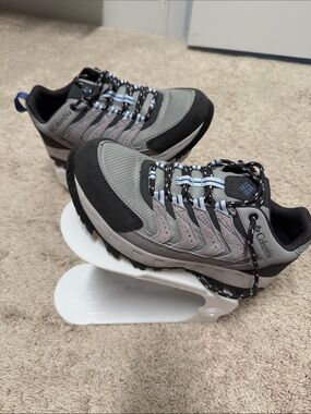 Columbia Men's Gray and Black Hiking Sneakers